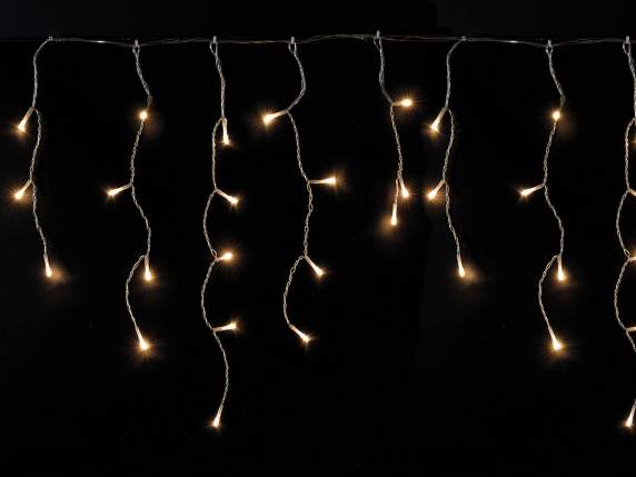 Rain light 60 hanging strands, 228 warm white LEDs