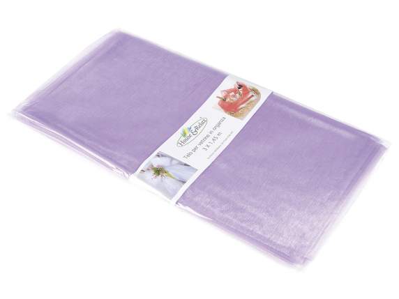 Simple lilac wisteria organza towel