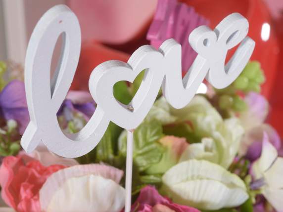 Love writing in colored wood on stick