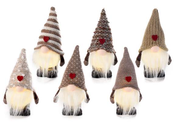 Standing Santa Claus with long beard and luminous body