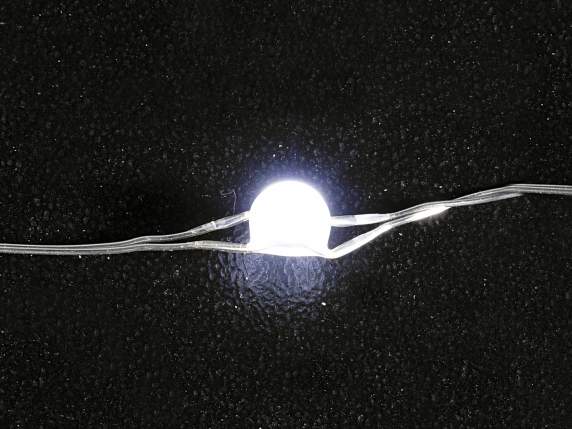Star cascade tip 10 wires H1.7m, 180 cold white LEDs