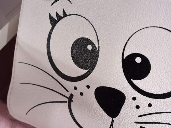 Zainetto in similpelle con orecchie Happy Cats