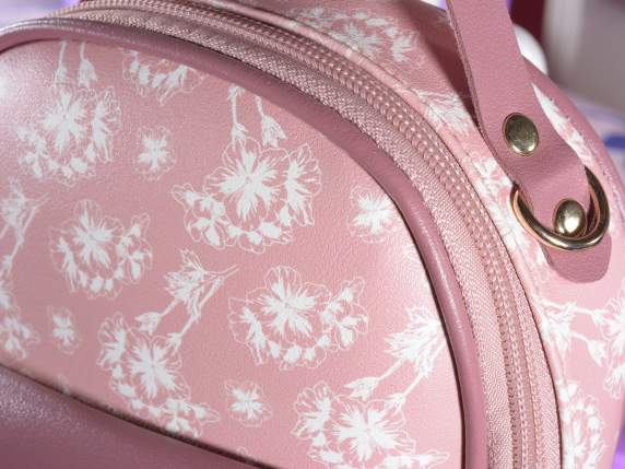 Zainetto-Borsa in similpelle Foulard con tasca frontale