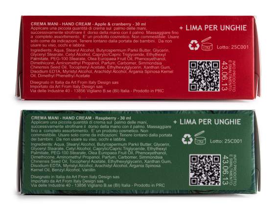 Pachet de Crăciun cu cremă de mâini de 30 ml și pilă stea