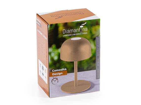 Lampă LED mini metalică, cu durată lungă de viață, cu cablu