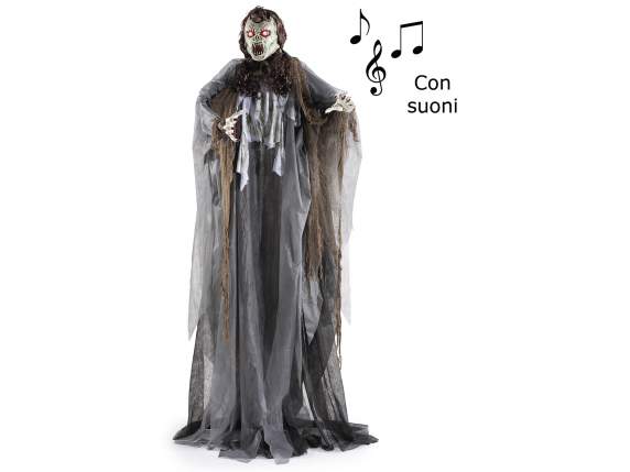 Personaj de Halloween cu piedestal, lumini și sunete