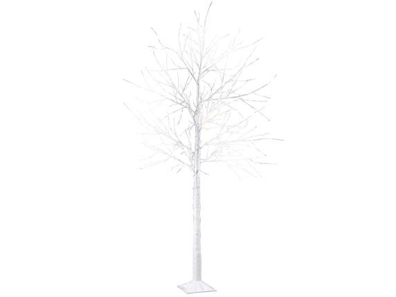 Arbre m2,10H effet bouleau 160 LED blanc chaud, 160 branches