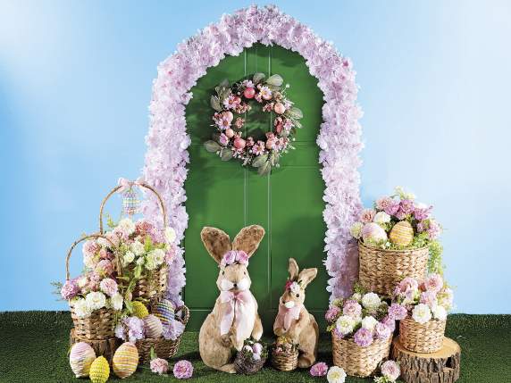 Artificial Fabric Cherry Blossom Cascading Branch