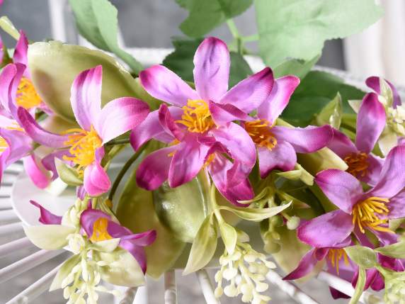 Artificial Orange Flower Bouquet