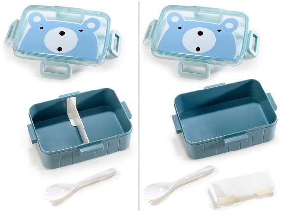 Boîte à lunch - lunch box polypropylène, fourchette