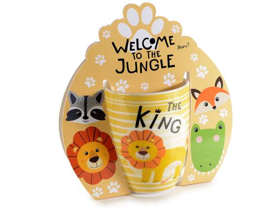 Porcelain mug Kids Animal in gift box