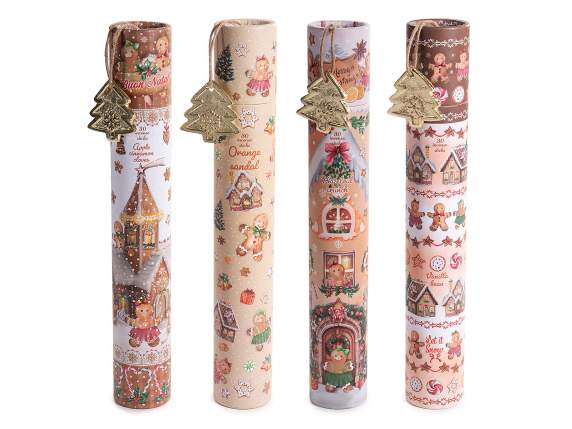 Pack tubulaire de 30 bâtons dencens avec porte-encens en mé