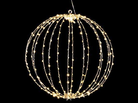 Minge luminoasa suspendata cu miez metalic, 240 lumini LED