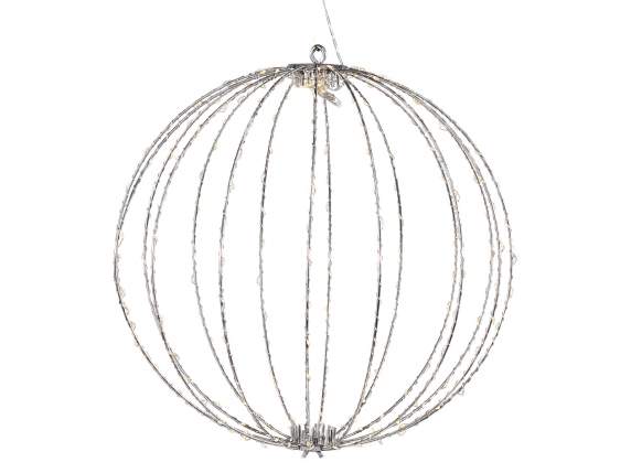 Minge luminoasa suspendata cu miez metalic, 240 lumini LED