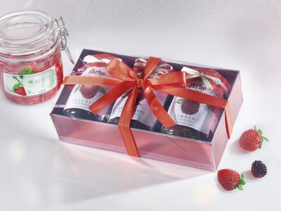 Boîte en PVC avec fenêtre transparente et nœud