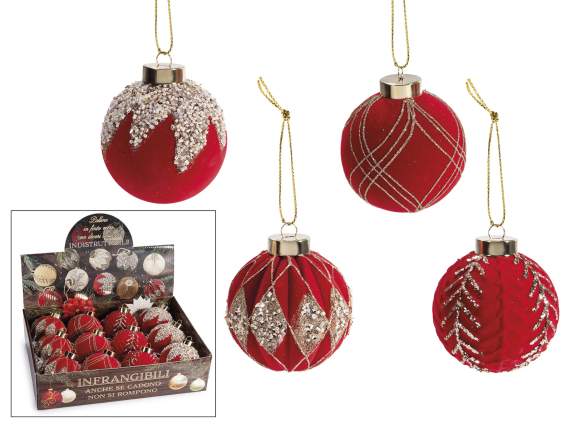 Bola de cristal artificial irrompible con decoraciones