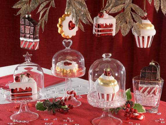 Bonbons en verre coloré à suspendre