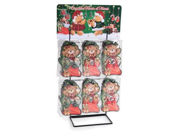 Paire de boucles doreilles avec décorations de Noël