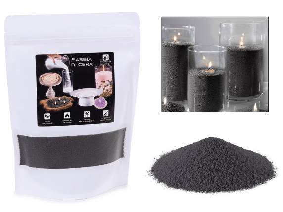 Paquet de 500 g de sable de cire anthracite