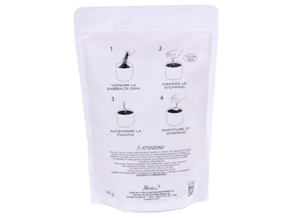 Paquet de 500 g de sable de cire anthracite