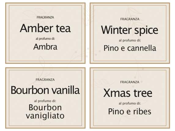 Bougie parfumée de Noël dans un pot en verre avec pendentif