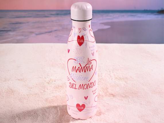 Bouteille isotherme en acier inoxydable de 500 ml Mom