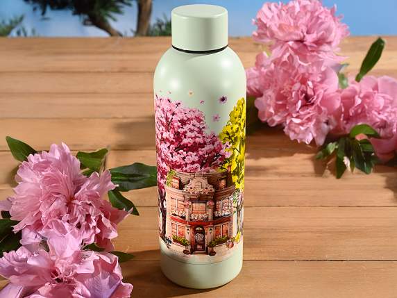 Bouteille-flasque isotherme en acier inoxydable de 550 ml