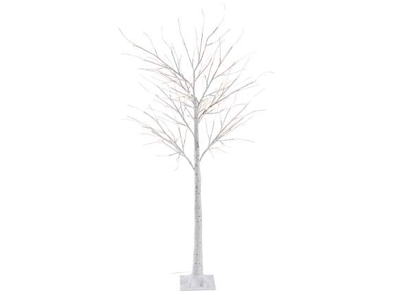 Arborele m1,60H efect mesteacan, 96 LED-uri alb cald