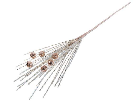 Branche de filaments et baies de paillettes et paillettes ch