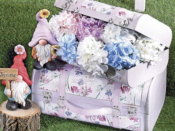 Branche dhortensia artificielle en tissu
