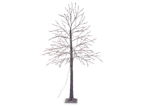 Arbre de 2,10 m, 480 LED, 125 branches ornées de cristaux de