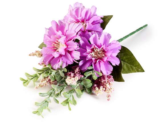 Buchet de flori și frunze artificiale