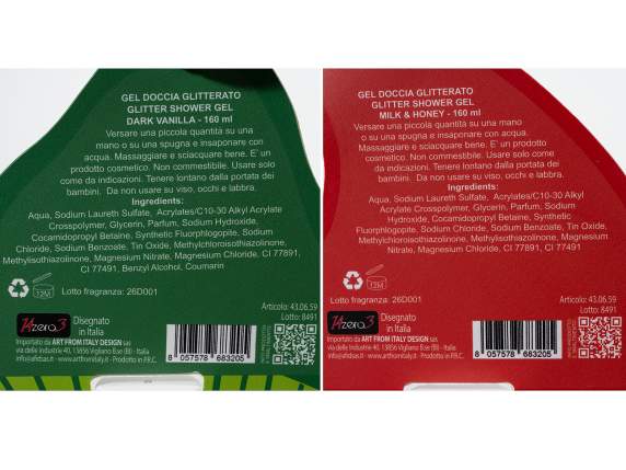 Set cadou de Crăciun cu gel de duș de 160 ml