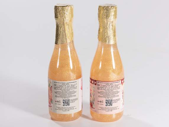 Gel de duș parfumat cu sclipici 190 ml sticlă de șampanie