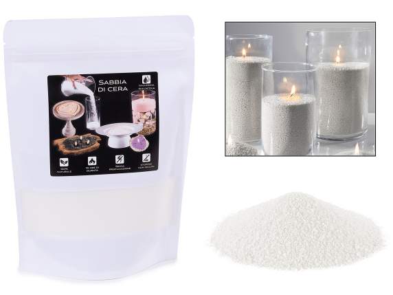 Paquet de 500 g de sable de cire blanche