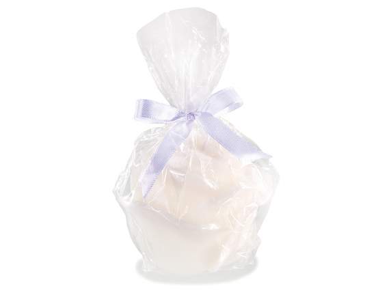 Bougie en forme de bouton de rose en paquet individuel