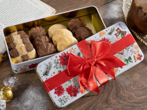 Coffret cadeau en métal avec nœud