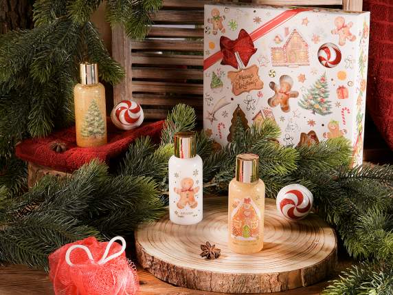 Coffret cadeau de Noël avec 6 produits pour le corps