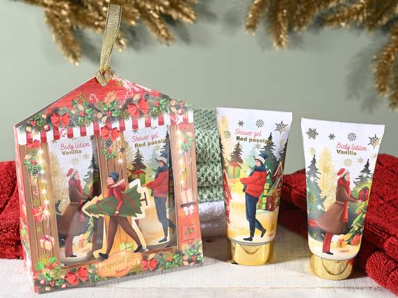 Coffret cadeau de Noël avec 2 produits pour le corps de 100