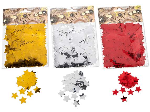 Pack de 20 grammes détoiles décoratives en PET