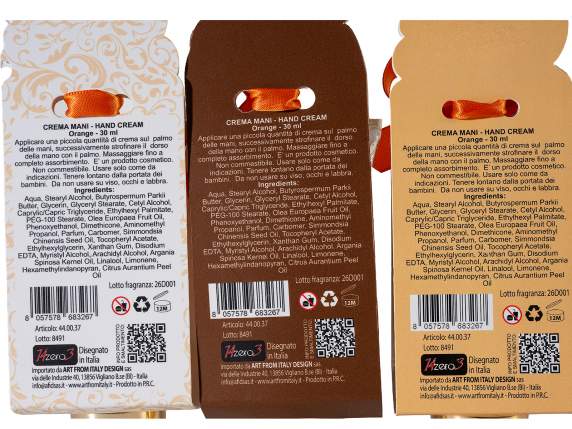 Cutie cadou cu crema de mâini de 30 ml i imprimeu cu fructe