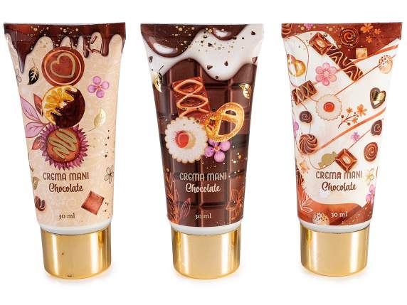 Set cadou cu cremă de mâini cu imprimeu de ciocolată 30 ml