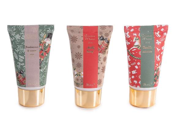 Crema mani 25 ml in confezione a personaggio natalizio