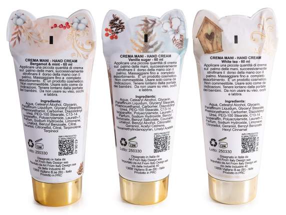 Crème pour les mains 60 ml imprimé animal des bois