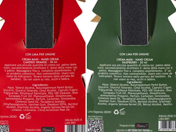 Pachet de Crăciun cu cremă de mâini de 30 ml și pilă stea