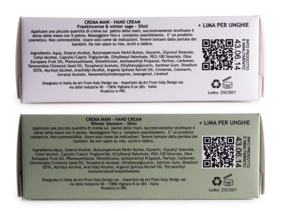 Pachet de Crăciun cu cremă de mâini de 30 ml și pilă stea