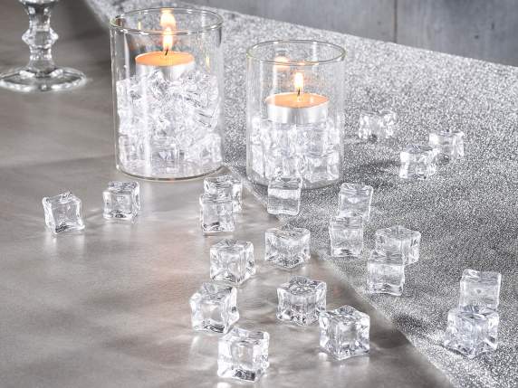 Cutie cu 80 de cuburi de gheață artificială decorative