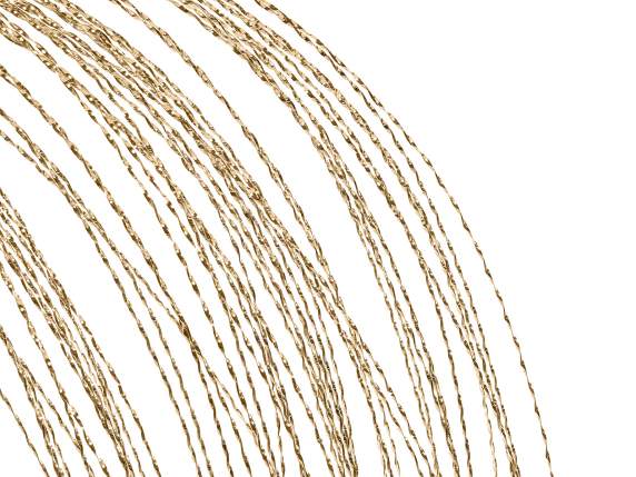Branche de filaments métalliques en spirale tombante