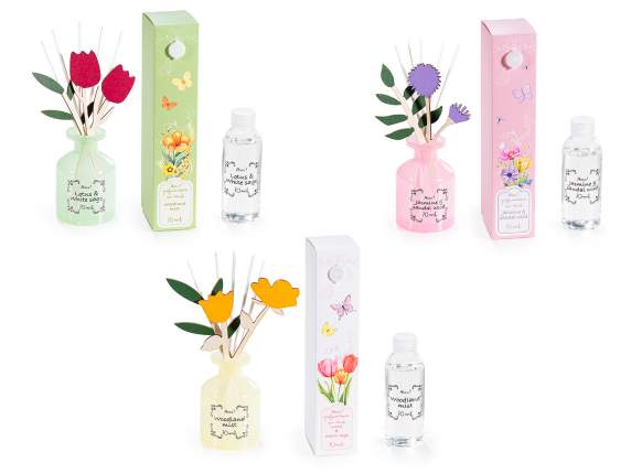 Odorizant de cameră de 70 ml cu bețișor floral