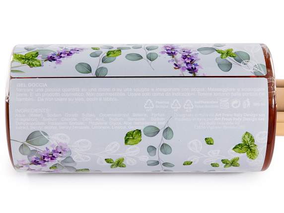 Ensemble de distributeur de savon en verre avec gel douche